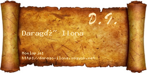 Daragó Ilona névjegykártya